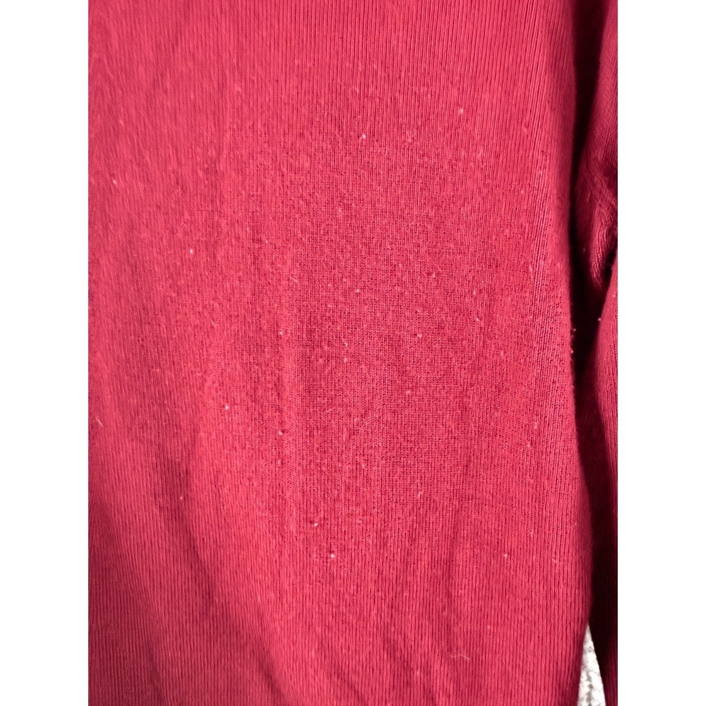 Icelandic Design Size XL V Neck Sweater Red Long Sleeve Pullover - Picture 2 of 10
